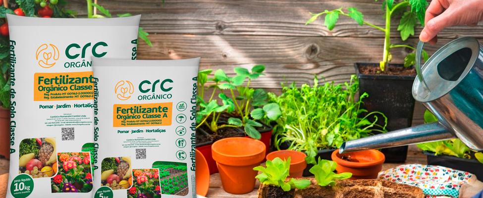Transforme seu quintal em um paraíso verde com a CRC Orgânico nas embalagens de 5kg e 10kg!